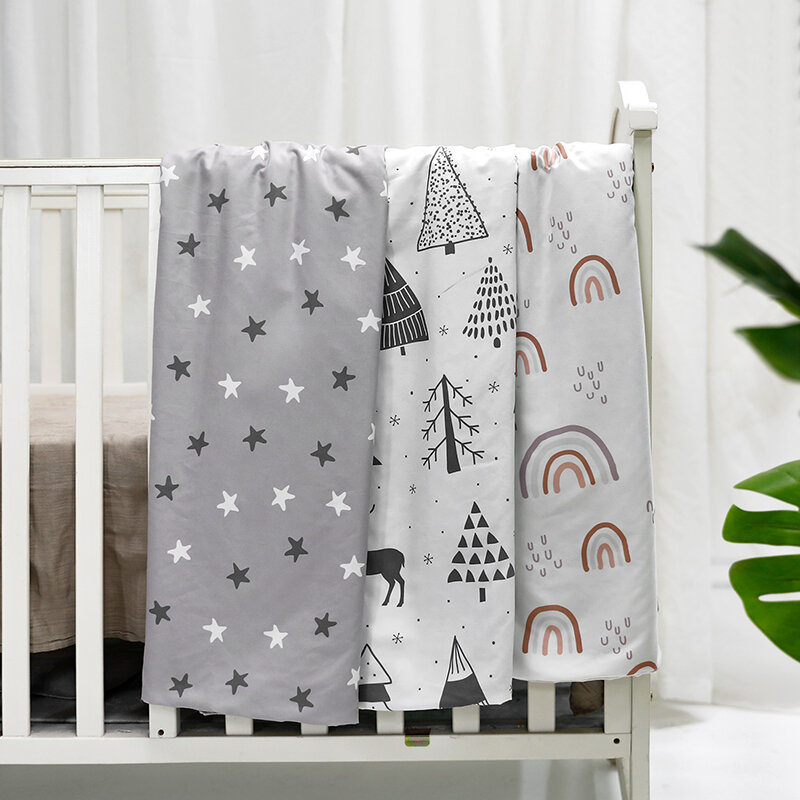 Детское одеяло для мальчиков и девочек, супермягкое удобное Двухслойное одеяло в горошек с рисунком Минки для новорожденных, 75x100 см