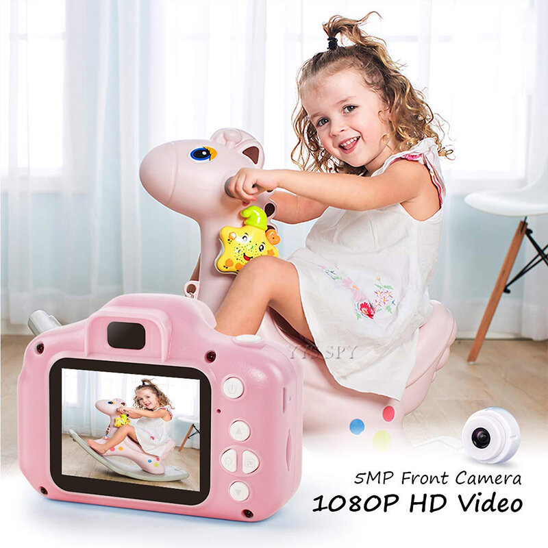 2.0 inch HD Video Camera Kids Digital Vlog Camara Photography Children Best Christmas Gift Mini Camcorder Support Hidden TF Card