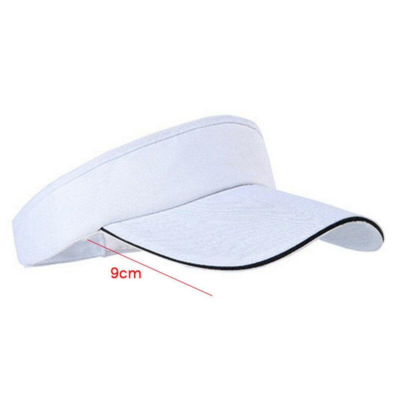 Casquette de protection solaire pour hommes et femmes, chapeau unisexe à visière vide, en coton réglable pour course à pied, Tennis, Golf, tendance 2021