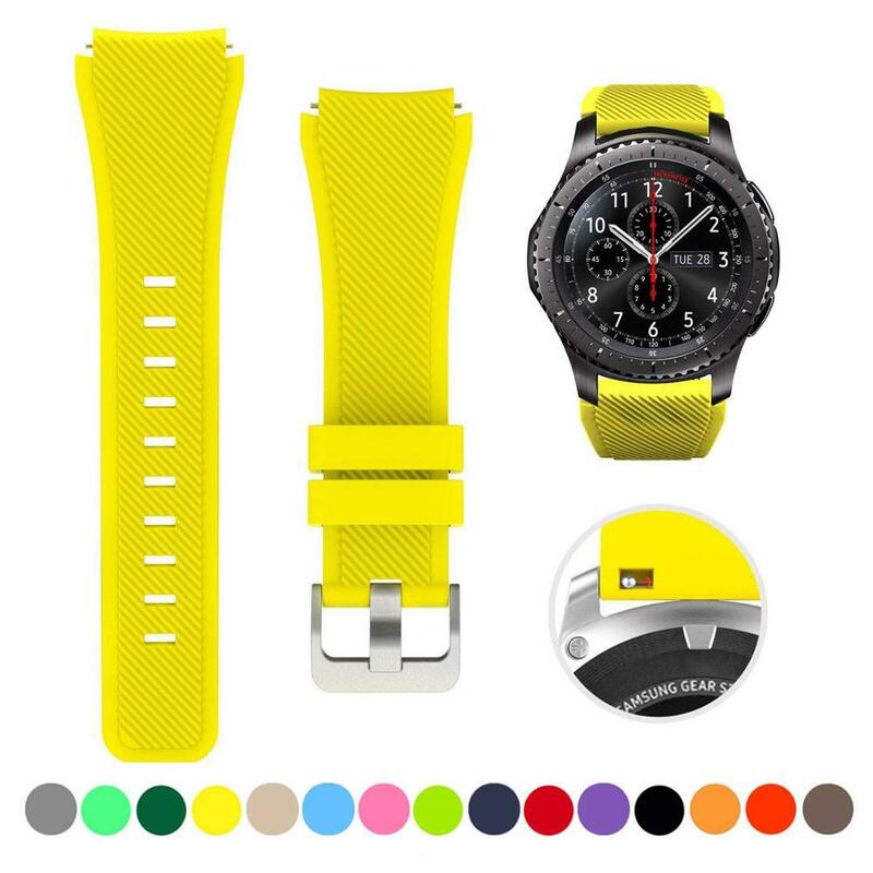Strap For Samsung Galaxy Watch 4/Classic/46mm/42mm/active 2 Gear s3/S2 silicone bracelet Huawei GT/2/GT2/3 Pro 22/20mm watchband
