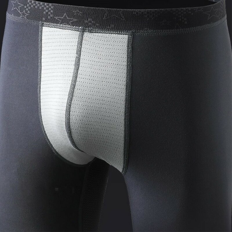 Sexy Men Thermal Underwear Bottoms Thin Mesh Pajama Pants Breathable Comfortable Warm Pants Solid Tight Leggings Casual Trousers