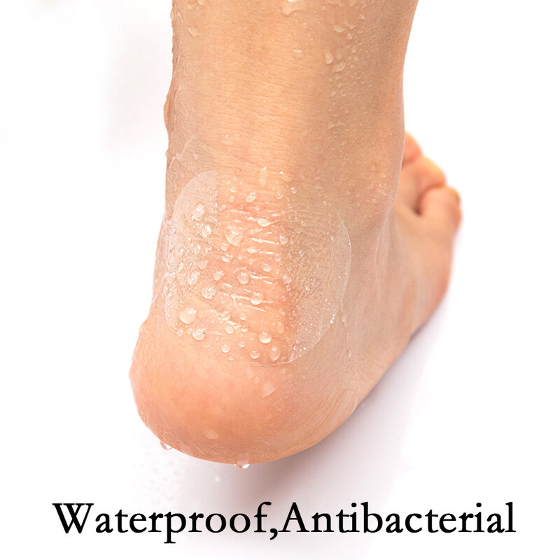 Heel Protector Foot Care Sole Adesivos, Patch invisível impermeável, Anti Blister Fricção Feet Care Pad, Voltar calcanhar adesivo, 20pcs