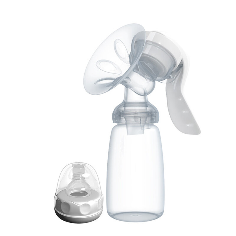 手動搾乳ポンプ強力なベビー乳首吸引 150 ミリリットル給餌ミルクボトル胸パンプスボトル吸引