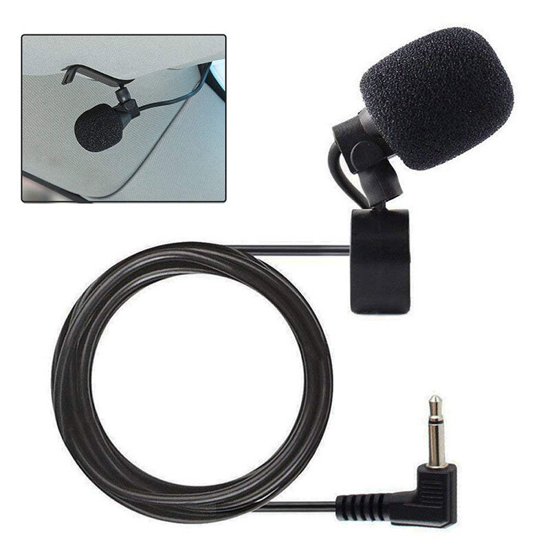 Untuk Pioneer CD-VM1 4.5V mikrofon eksternal untuk mobil Stereo penerima Radio 2.5mm colokan konektor Omni Directional Mic