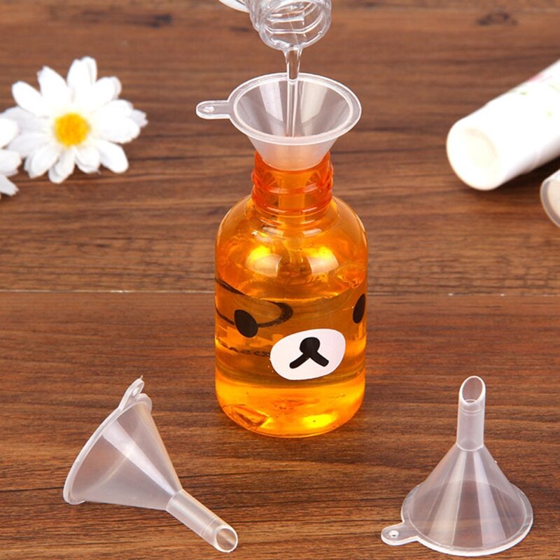 Mini plástico perfume difusor garrafa de óleo líquido funis laboratório suprimentos de cozinha u2jd