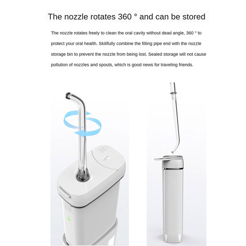 Nouveau XIAOMI MIJIA ENPULY Mini Portable Oral irrigateur dentaire irrigateur dents eau dent nettoyeur Flosser bucal Waterpulse 130ML