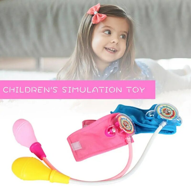 Juguete de simulación para niños, médico de familia, enfermera, juguete de medición de la presión arterial, niño, niña, enfermera
