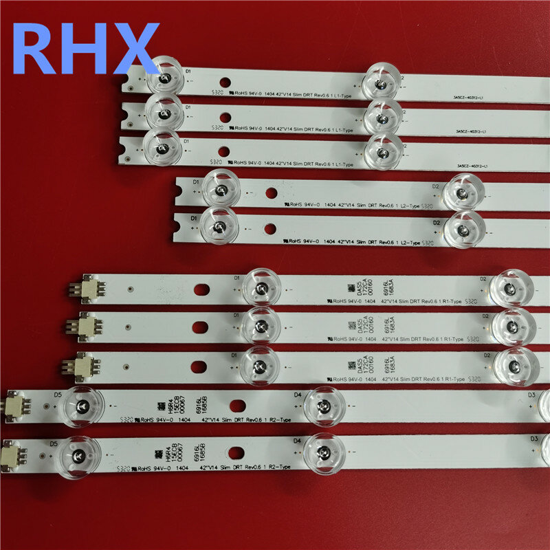 Bande de rétroéclairage LED pour LG 42 "V14 Slim DRT Rev0.6, nouvelle collection 100%
