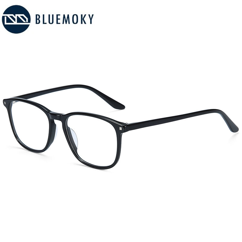Bluemoky Acetaat Recept Bril Mannen Anti-Blue-Ray Bijziendheid Verziendheid Brillen Vrouwelijke Vierkante Optische Meekleurende Eyewear