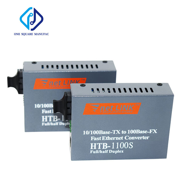 NetLINK HTB-1 100S A/B 25KM Einzel-modus Einzel-faser WDM Fiber Media Converter EIN größe 1310nm-TX SC 10/100Mbps B 1550nm-TX