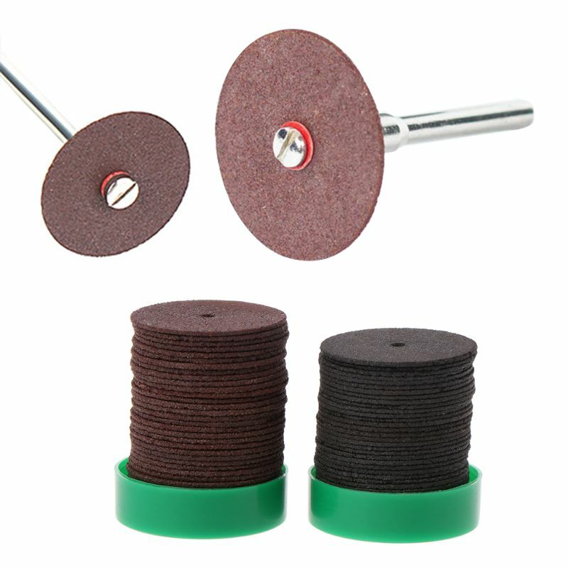 36 pces dremel acessórios 24mm discos de corte abrasivo cortar rodas disco para dremel ferramentas rotativas metal elétrico ferramenta de corte de madeira