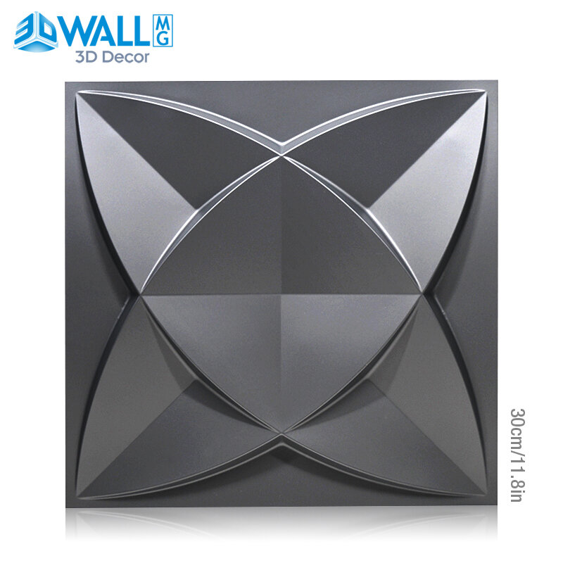 4 sztuk 30x30cm dekoracyjne 3D paneli ściennych w w kształcie diamentu biały matowy tapety ścienne płytki-Panel-formy 90s estetyczne wystrój pokoju
