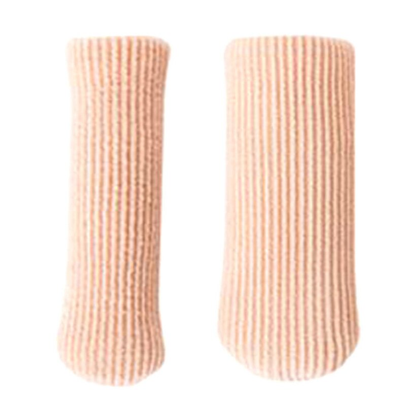1 pc toe separadores tecido gel tubo bandagem dedo e dedo do pé protetor mão pé alívio da dor capa para pés pode comprimento cilp