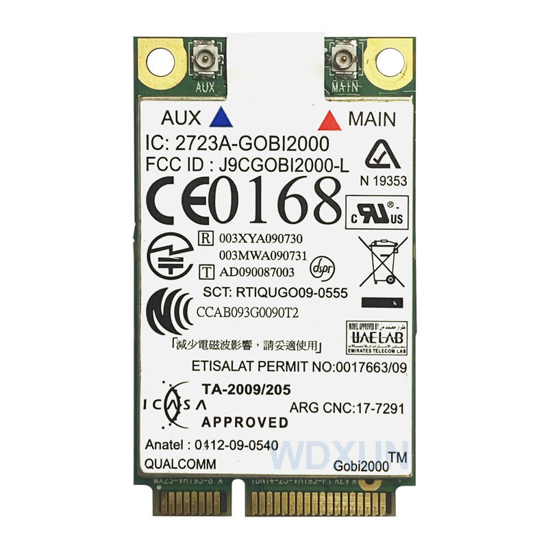 ขายส่ง Gobi2000 3G WWAN GPS การ์ด FRU 60Y3263สำหรับ IBM Lenovo Thinkpad T410 W510 T410s X120e