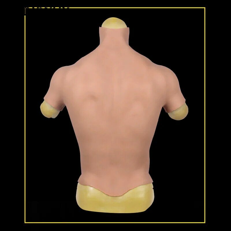 Silicone petto falso Abs abbigliamento maschile Crossdresser Muscle Suit secondi da uomo cambia muscolo della pancia Cosplay Costume in lattice vendita calda
