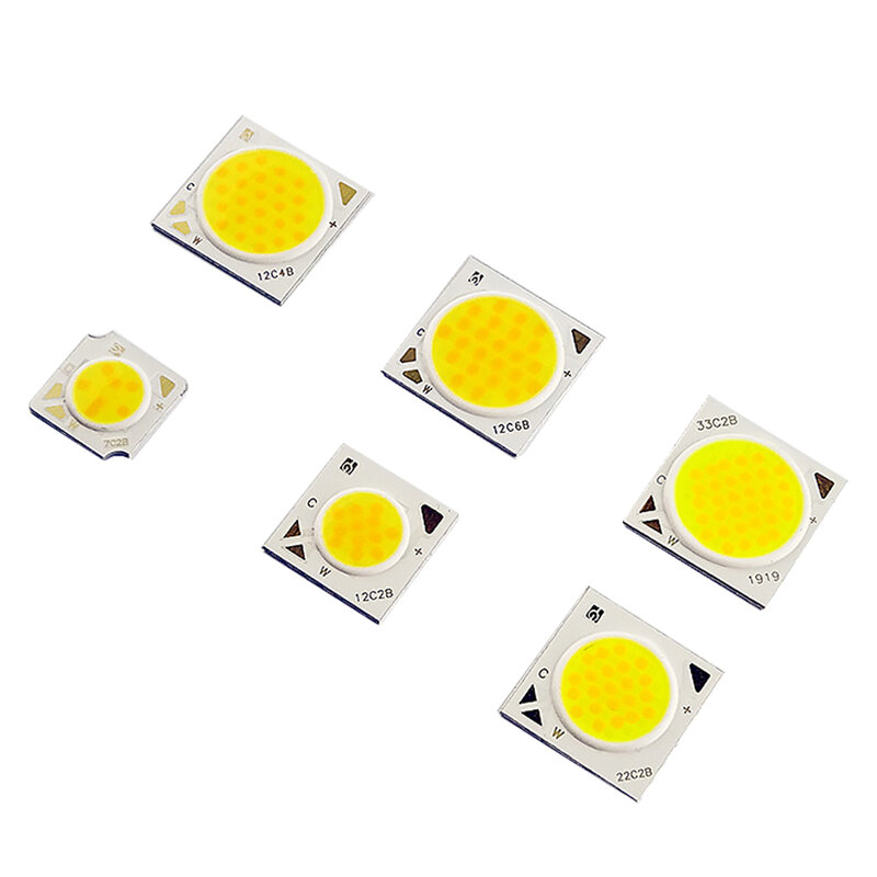 10pcs/lot COB LED Chip 1311 1917 Dual Color Temperature Lamp Beads Adjustment RA80 7w 12w 24w 36w Light Source For Downlight