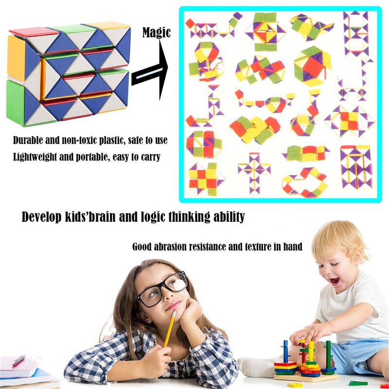 Snake Magic 3D Cube Game Puzzle Twist Toy Party Travel Family Child Gift Good for Promoting Children Intelligence Christmas toy