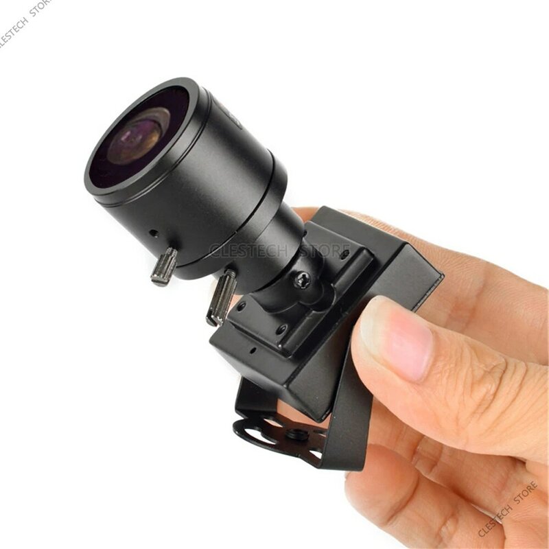 Mini telecamera CCTV 2.8mm-12mm 1200TVL HD Zoom messa a fuoco manuale sorveglianza di sicurezza analogica in metallo Vidicon Micro Video per casa/auto