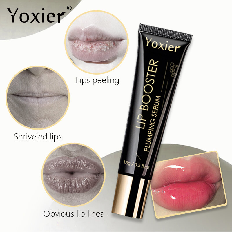 Lip Booster Plumping Serum Moisturizing Remove Lip Lines Dead Skin Nourishes Deeply Repair Mild Not Irritating Sexy Lip Care 15g