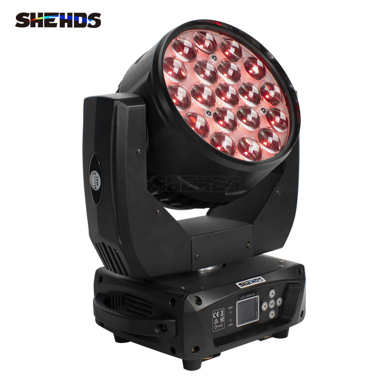 SHEHDS-Éclairage n'aime à faisceau LED Wash, 19x15W, RGBW, Spectacles de scène professionnels, Bars, Fêtes, Discothèques, DJ et Chang