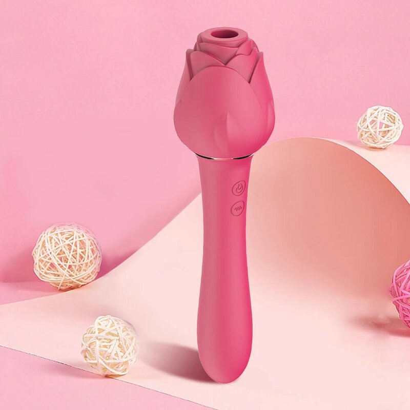 Rosa de sucção a vácuo vibrador vibrador para mulheres mamilos clitóris oral otário estimulador vibratório bens brinquedos sexuais para adultos 18