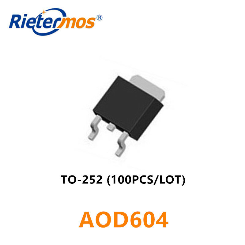 100 個 AOD604 D604 T0-252 SMD