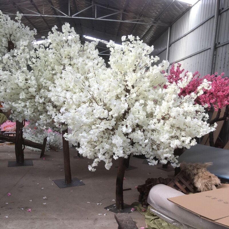 Artificial Cherry Tree Simulation Plant Wedding Party Festival Decoration Fake Peach Tree Hotel Stage Outdoor Garden Decoration