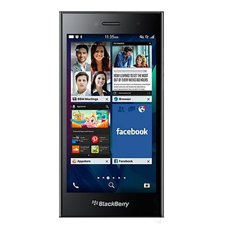 Asli baru Blackberry Leap Z20 4G ponsel 5.0 "layar 2GB RAM 16GB ROM QWERTY Dual Core BlackBerry-Rio -os ponsel