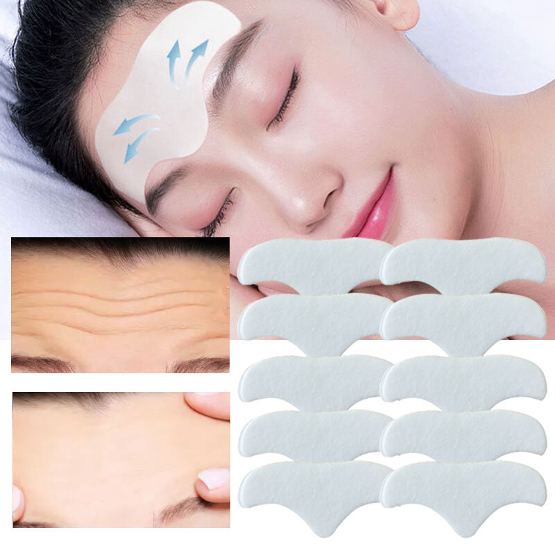 10pcs Anti-wrinkle Forehead Patches Removal Moisturizing Anti-aging Sagging Wrinkles Smoothing Lines Locking Moisture  Moisture