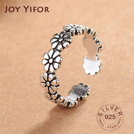 Anéis de prata esterlina 925 para mulheres, joia de casamento, deslumbrante margarida, anel empilhável, claro cz para mulheres