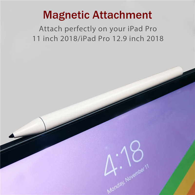 Uogic-Caneta Stylus Active Touch Screen para iPad, Tablet, Apple Lápis 2, 1, iPad Pro 11, 12,9, 2020, 2022, 2019, 6 °, 7 °, Rejeição da Palma