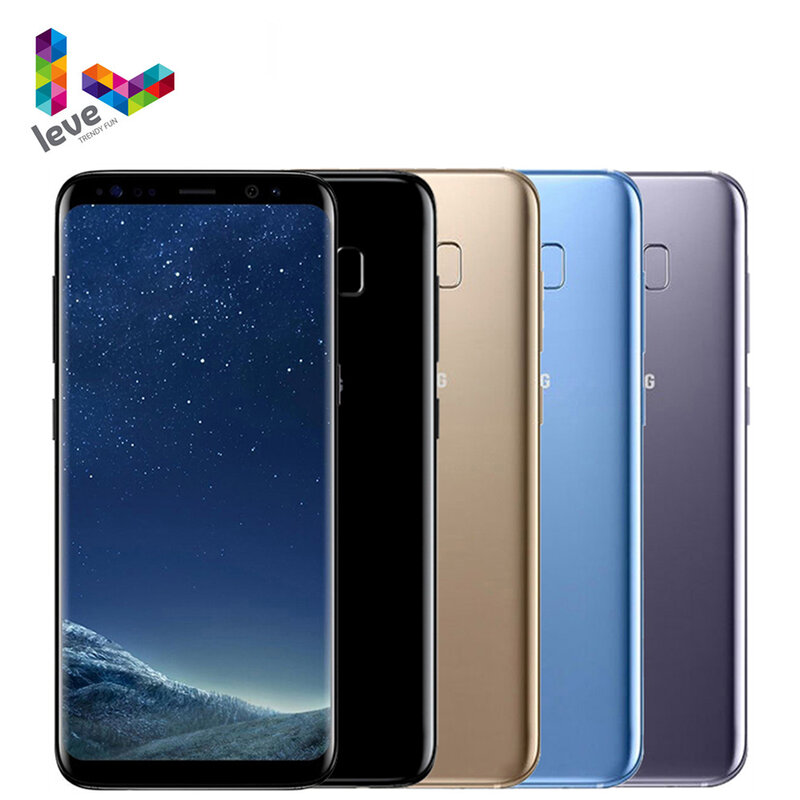 Samsung-Smartphone Galaxy S8 G950 débloqué, téléphone portable Android, Snapdragon 835, 5.8 ", 4 Go de RAM, 64 Go de ROM, Dean Octa Core, empreinte digitale, 4G, persévérance