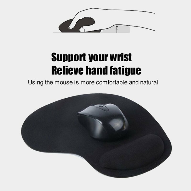 Mouse Pad ergonômico com suporte de pulso, base antiderrapante, espuma de EVA, macio e confortável, novo