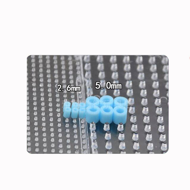 4PCS 2.6mm Mini Hama Fuse Beads Transparent Big Square Pegboards Beads Boards DIY Material Template Iron Perler Beads Pegboard