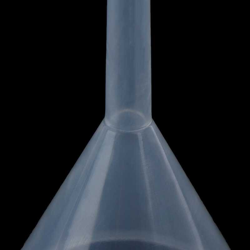 Funil de filtro de plástico branco transparente de 60mm