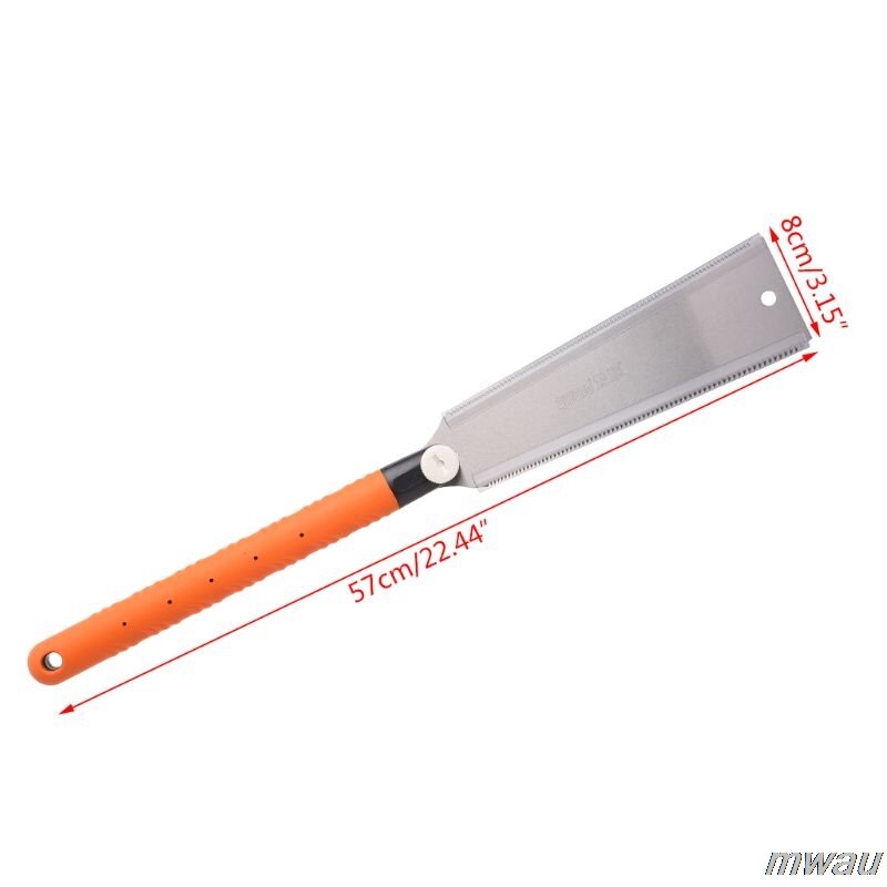 Gergaji Tangan SK5 Gergaji Jepang 3-Edge Gigi 65 HRC Pemotong Kayu untuk Kayu Tenon Bambu Plastik Pemotong Alat Pertukangan 1 Buah