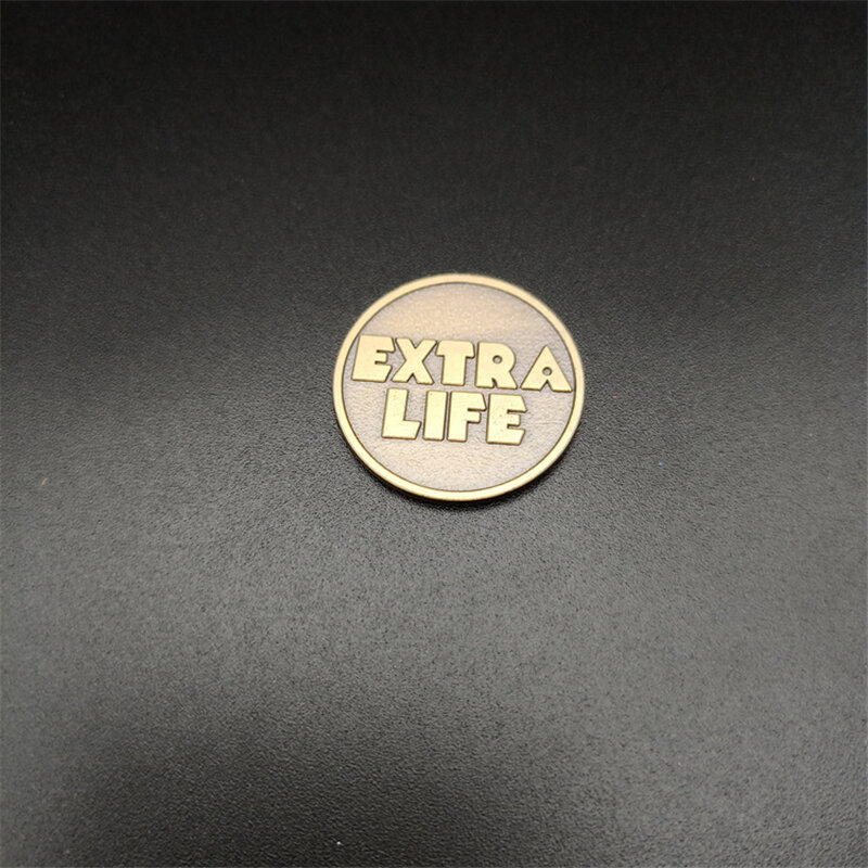 Ready Player One Extra Life Coin Cosplay Prop accessori in metallo