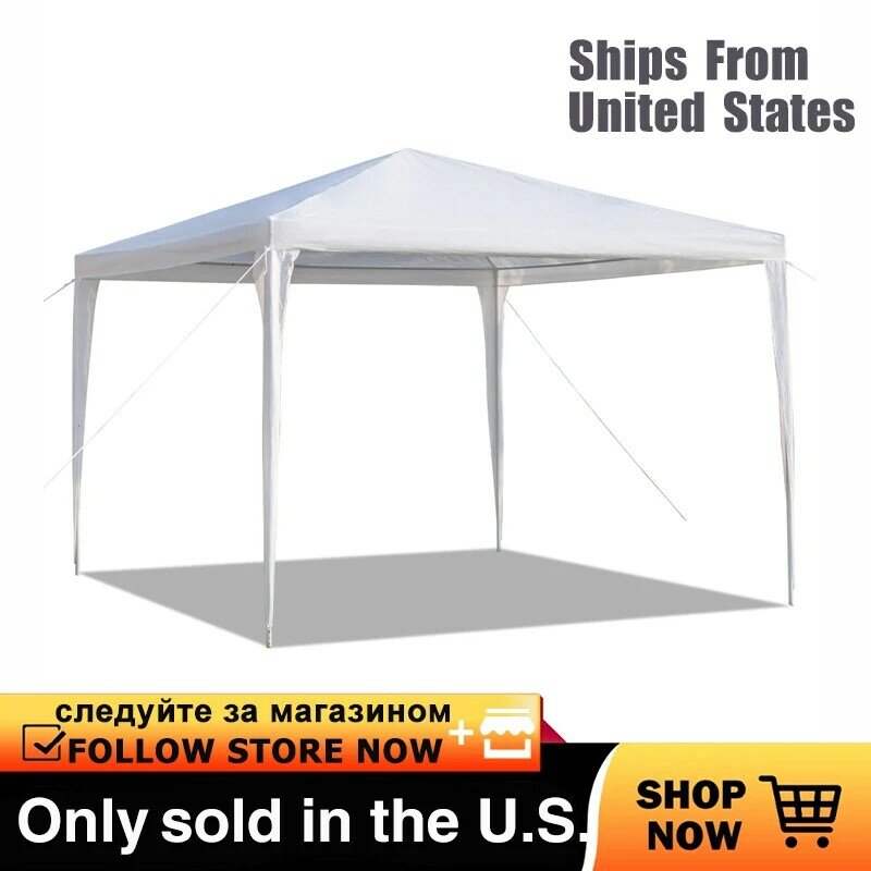Gazebos Shade 3 X 3m Waterproof Tent with Spiral Tubes White  Garden Accessories Outdoor Tents for Events Awning Dropshipping