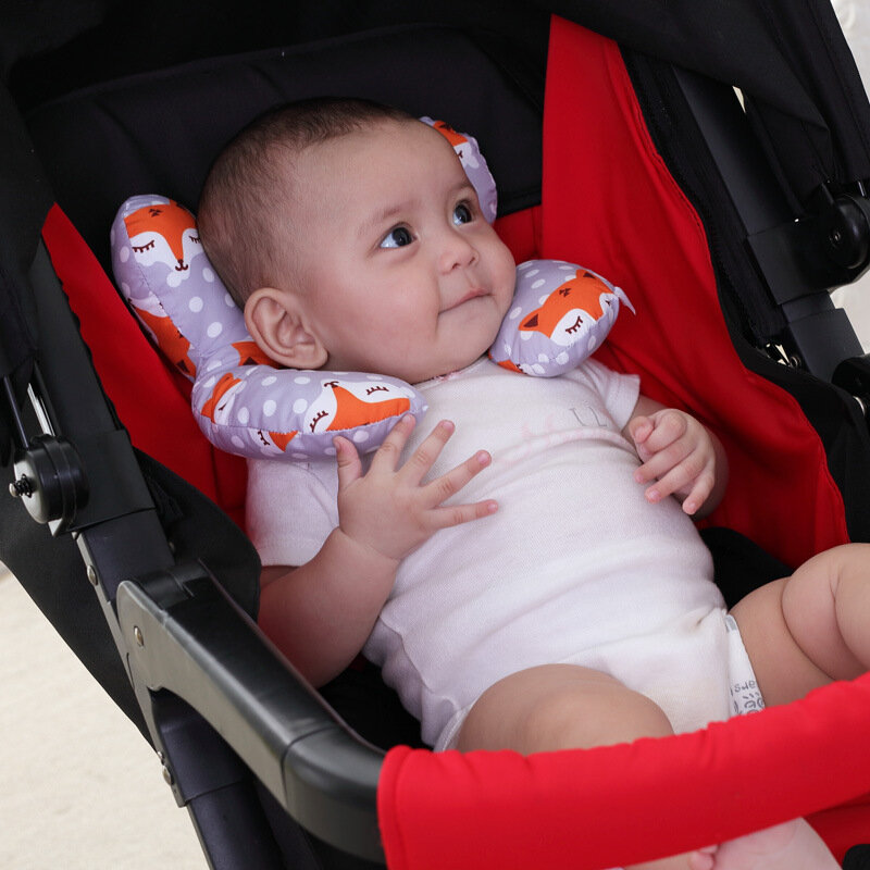 Bantal Pelindung Kepala Bayi Kartun Lucu Pelindung Kursi Mobil Travel Bantal Leher Kepala Anti Jatuh Aksesori Keselamatan Perlindungan Bayi