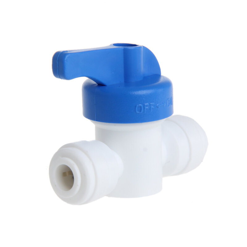 Ball Valve 6mm 1/4\" Tube OD Port Plastic Water System Loop Connector Dropship