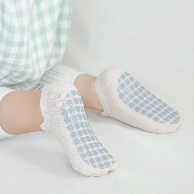Soft Cotton Children's Anti-slip Boat Socks For Boys Girl Animal flower Low Cut Floor Kid Sock Four Season 0 to 5 Yrs