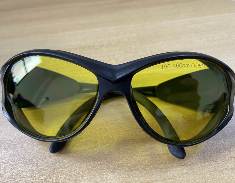 405nm 445nm niebieski Laser okulary ochronne O.D 5 + CE z ściereczka do czyszczenia elastyczna lina