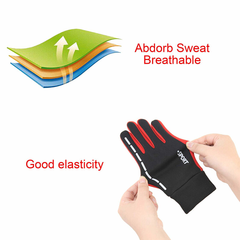 Spring Warm Outdoor Sports Gloves Cycling Running Riding Driving Full Finger Gloves Breathable Durable Men Women Gloves