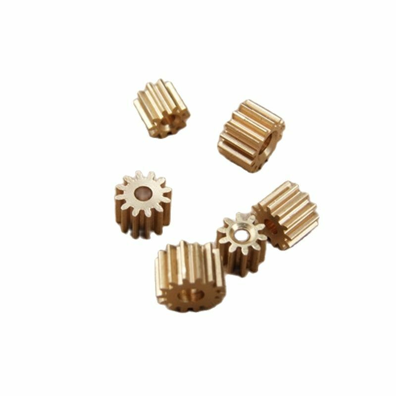 Engrenagem de poro de bronze para motor, 16 a, 5mm (10 peças), módulo de engrenagem de 16 dentes, brinquedo diy, modelo de carro rc