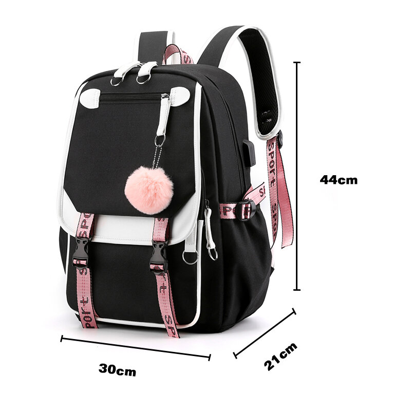 Женские школьные рюкзаки с защитой от кражи и Usb-зарядкой