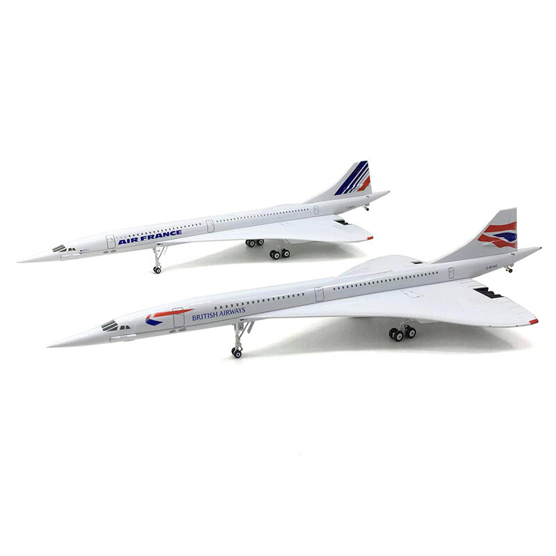 Jason tutu 30cm british concord modelo de avião modelo de avião avião diecast metal 1/200 escala aviões fábrica transporte da gota