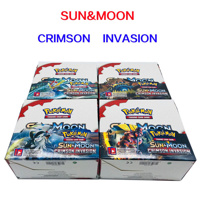 324 Pcs Set English Pokemon Cards TCG: A Variety  New Sun Moon Bonds Boost Box Trading Card Game Kids Favorite Toys