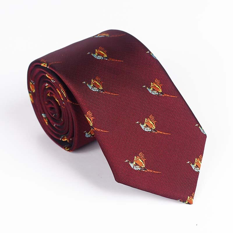 Linbaiway desenhos animados pássaro padrão gravata para homens casual vestido de festa gravata borboleta negócios masculinos gravatas para homens logotipo personalizado