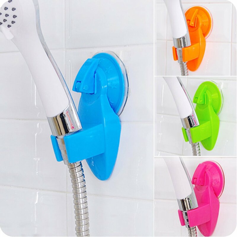 Asiento de ducha con ventosa fuerte, boquilla de asiento de ducha, soporte de ducha de almacenamiento de baño de plástico fijo