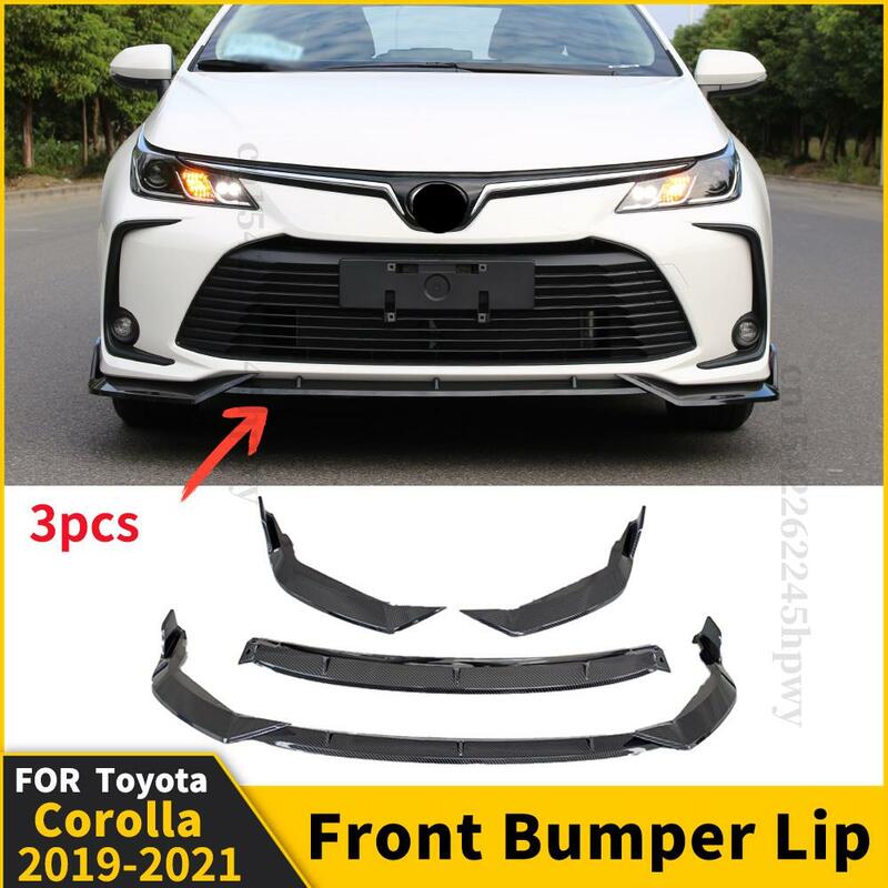 Voorbumper Lip Chin Tuning Accessoires Splitter Hoge Kwaliteit Body Kit Spoiler Deflector Voor Toyota Corolla 2019 2020 2021